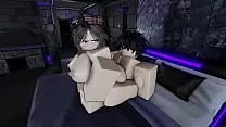 My personal slut makes me cum twice in a row on Roblox