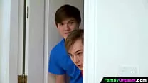 FamilyOrgasm - Stepbros Peeping their Bi Stepsisters