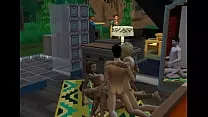 The Sims 4 Vacation Gangbang