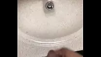 Cumming in sink