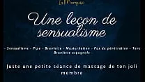 Une leçon de sensualisme - french audio solo gentle handjob praises