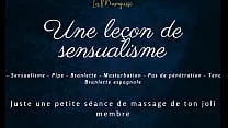 Une leçon de sensualisme - french audio solo gentle handjob praises