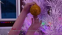 Being A DIK #218 - Brunette College Girl Shoves My Head Into her Ass While She Puts The Star On The Tree