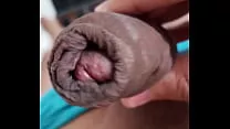 Growing penis, from soft to hard, displaying my uncircumcised cock, closeup. November 30, 2024.