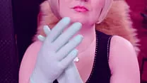 ASMR with nitrile nurse gloves fetish. Arya Grander