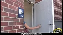 Black Chick Gives Gloryhole Blowjob 5