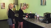 Aaliyah Love and Zoey Monroe are horny lesbians with blonde hair tasting pussy