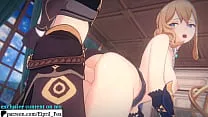 Jeans Ass got Creampied by Aether - Genshin Impact Hentai 4K