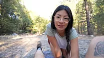 BRATTY BIG TITTY LATINA STEP SIS wanted to FUCK in a national park - Cami Strella