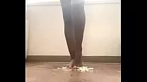 Foot fetish egg crushing