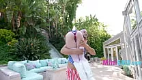 Uncle Sam Fills Petite Teen's Pussy With Patriotism