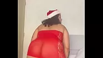 BBW Christmas Whore twerk strip & Squirting