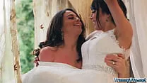 Tranny Ariel Demure fucks her cisgender bride Sophia Burns during their first night as a newly married couple!