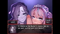 HAREM In Another World [ Hentai Game ] Ep.19 GHOST and MAID DOUBLE BLOWJOB contest !