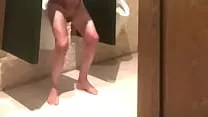 Wandering naked in a restroom