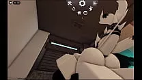 Fucking a shark slut in a roblox condo