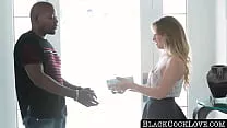 BlackCockLove.com - Horny Harley Jade stroking and licking his huge black dick hard